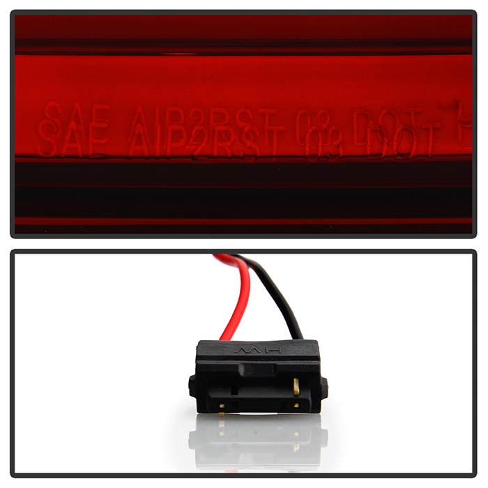 Spyder Auto Tail Light Assembly, Version 2, LED, Red/Clear Lens, Black Housing, Clear Bulb, Set of 2 – 9050732