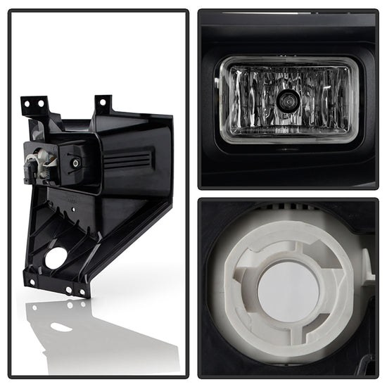 Spyder Auto Driving/ Fog Light, 9005 LED, 12 Volt, Rectangular, 42 Watt, Clear Lens, Black Housing, With Switch, Set of 2 – 9051098