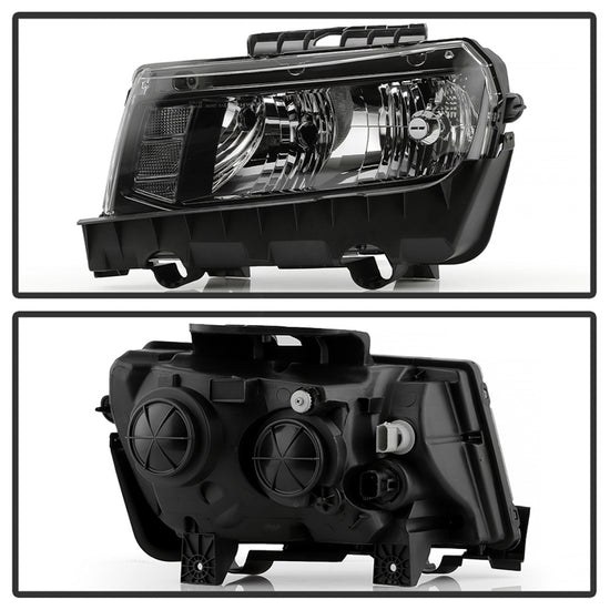 Spyder Auto Headlight Assembly, 7443 Halogen Bulb, Amber Bulb, Clear Lens, Black Housing, Single – 9052972