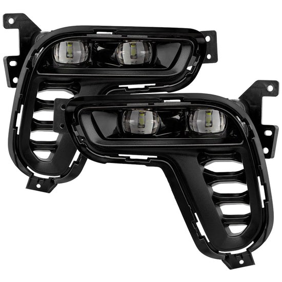 Spyder Auto Driving/ Fog Light, LED, OEM, Clear Lens, Black Housing, With Wiring Harness/ Switch Harness/ Power Switch/ Mounting Hardware – 9054020