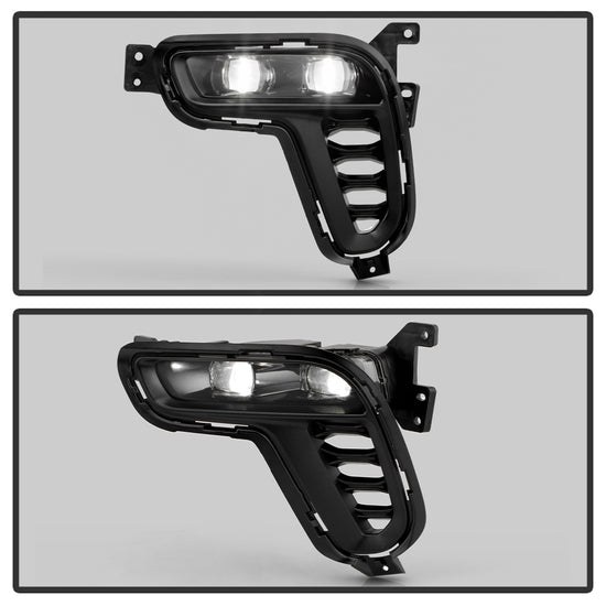 Spyder Auto Driving/ Fog Light, LED, OEM, Clear Lens, Black Housing, With Wiring Harness/ Switch Harness/ Power Switch/ Mounting Hardware – 9054020