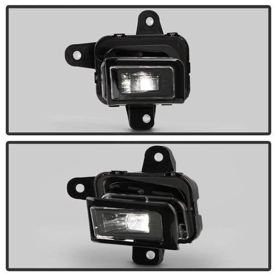 Spyder Auto Driving/ Fog Light, LED, OEM, Clear Lens, Rectangular Housing, Black Housing – 9054167
