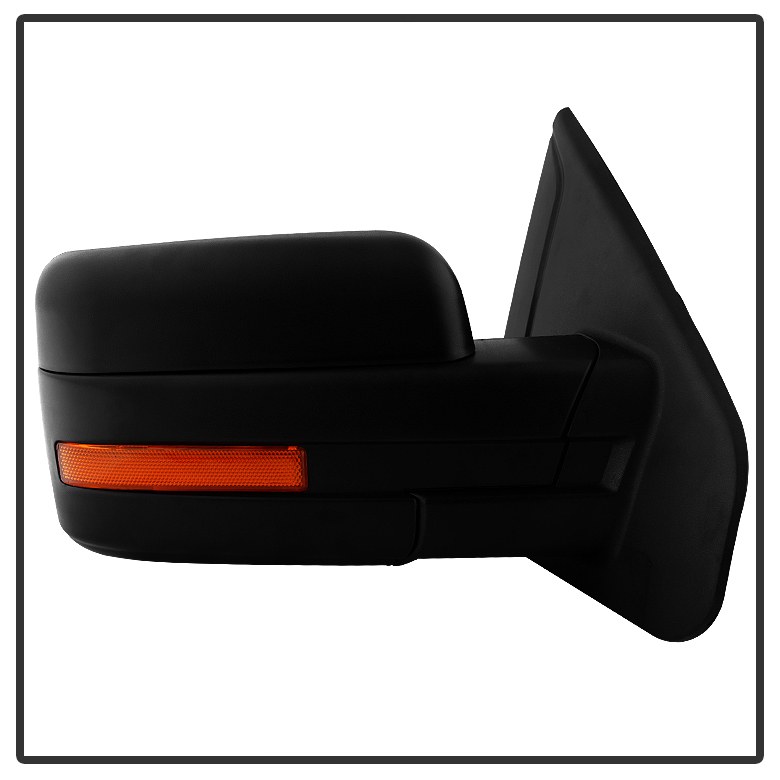 Spyder Auto Exterior Mirror, Single, Black, Heated, With Amber LED Turn Signal Indicators – 9935336