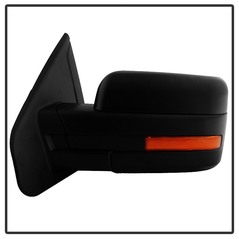 Spyder Auto Exterior Mirror, Single, Black, Heated, With Amber LED Turn Signal Indicators – 9935343