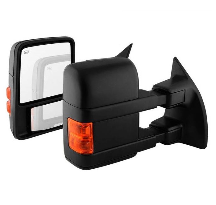 Spyder Auto Exterior Towing Mirror, Aftermarket Replacement, Direct-Fit, Manual Extendable, Power Adjustable, Heated – 9935756