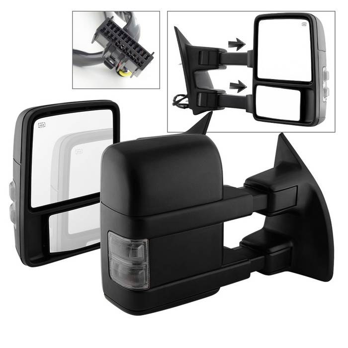 Spyder Auto Exterior Towing Mirror, Aftermarket Replacement, Direct-Fit, Manual Extendable, Power Adjustable, Heated – 9935831