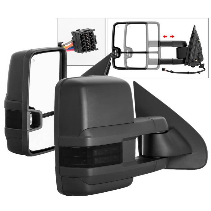 Spyder Auto Exterior Towing Mirror, G2 Series, Aftermarket Replacement, Direct-Fit, Telescoping, Power, Heated – 9936739