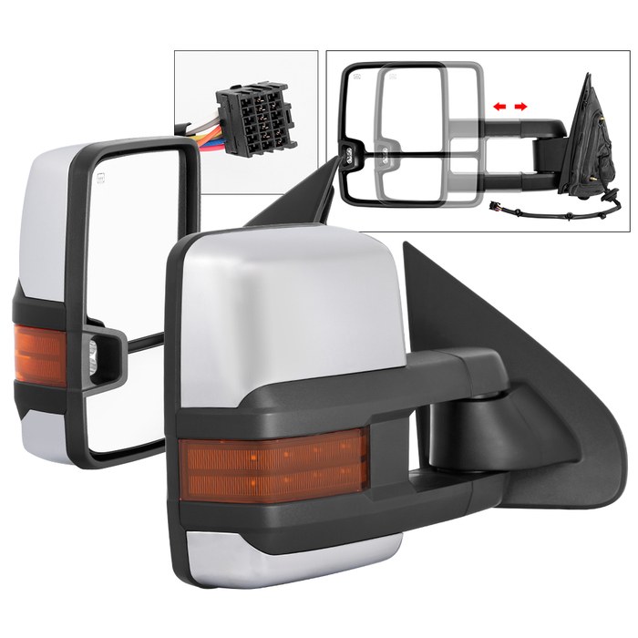 Spyder Auto Exterior Towing Mirror, G3 Series, Aftermarket Replacement, Direct-Fit, Telescoping, Power, Heated – 9936777