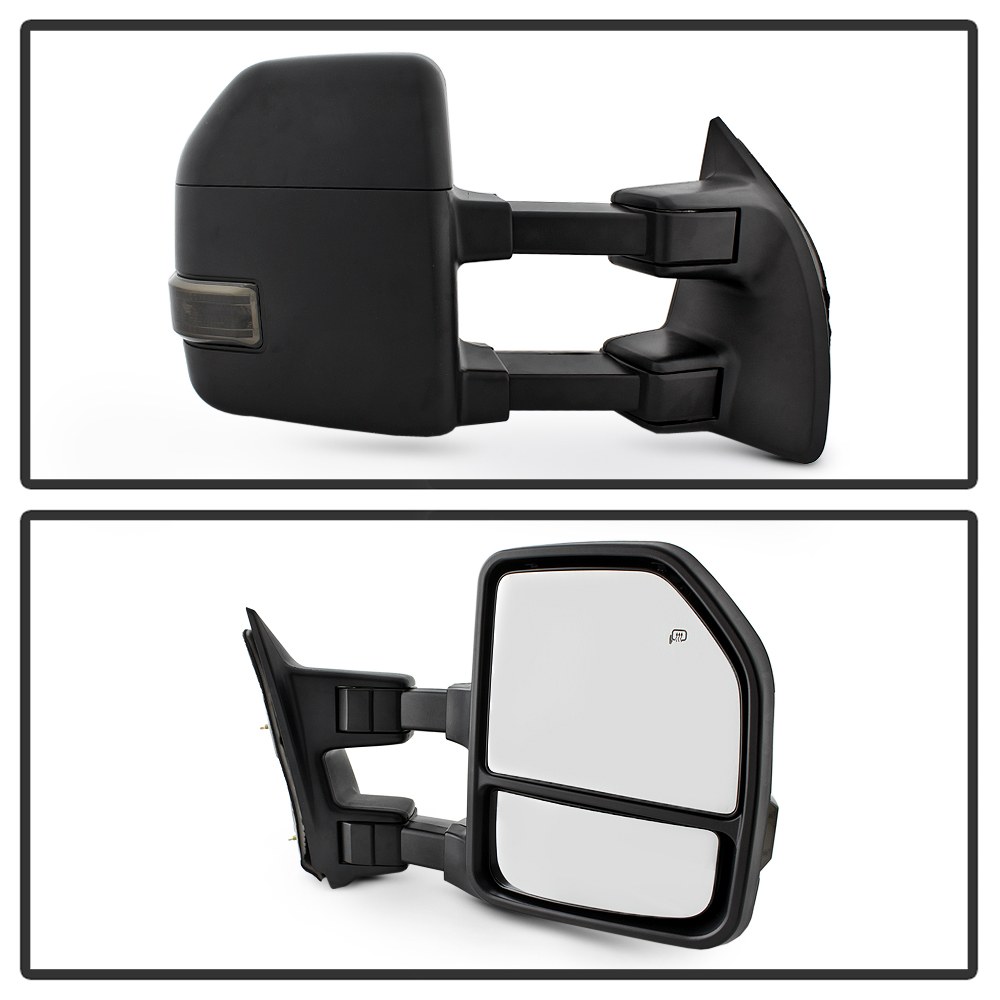 Spyder Auto Exterior Mirror, Aftermarket Replacement, Set of 2, Electric, With Heated Mirrors, With Smoke LED Turn Signal Indicators – 9943096