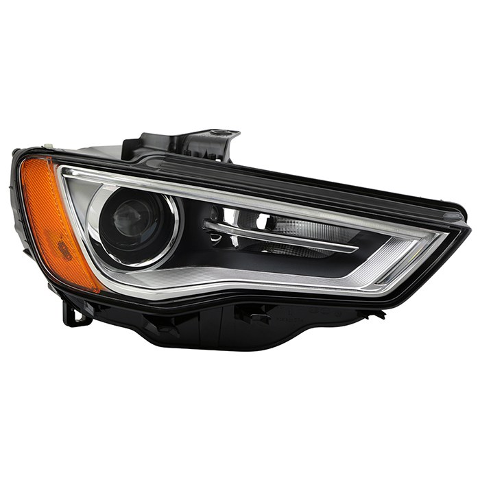 Spyder Auto Headlight Assembly, HID (high Intensity Discharge) Bulb, HID with LED Daytime Running Light, Clear/ White/ Amber Bulbs – 9946462