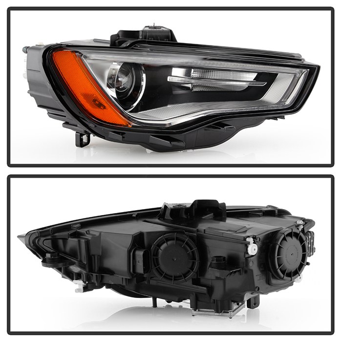 Spyder Auto Headlight Assembly, HID (high Intensity Discharge) Bulb, HID with LED Daytime Running Light, Clear/ White/ Amber Bulbs – 9946462