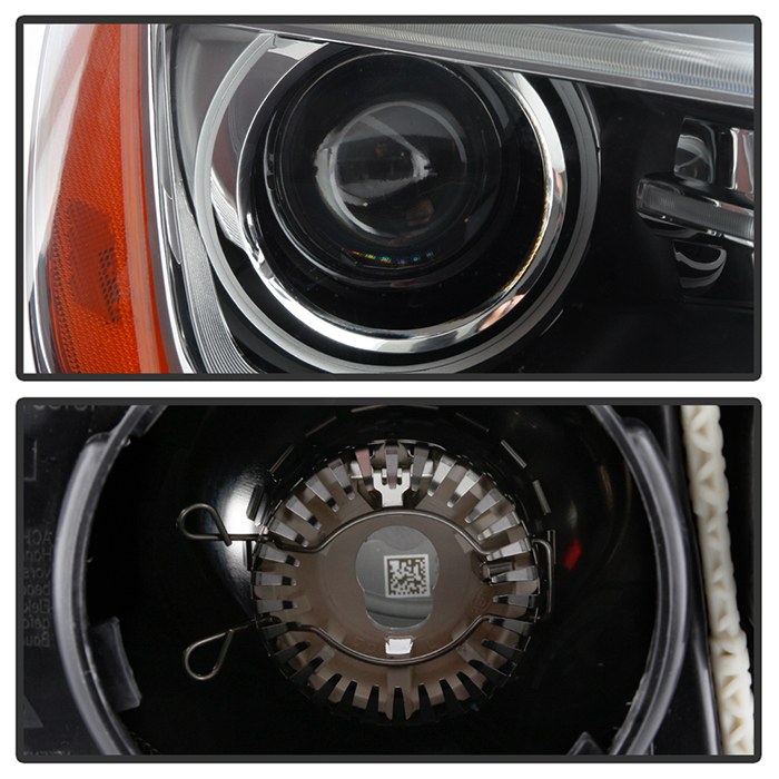 Spyder Auto Headlight Assembly, HID (high Intensity Discharge) Bulb, HID with LED Daytime Running Light, Clear/ White/ Amber Bulbs – 9946462