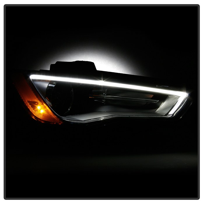Spyder Auto Headlight Assembly, HID (high Intensity Discharge) Bulb, HID with LED Daytime Running Light, Clear/ White/ Amber Bulbs – 9946462