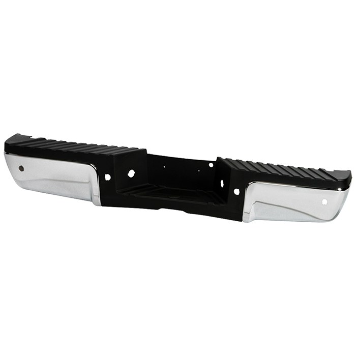 Spyder Auto Bumper, One Piece Design, Mounting Hardware Included, With Towing, Chrome, Steel, With Black Pad/ License Lamp – 9948404