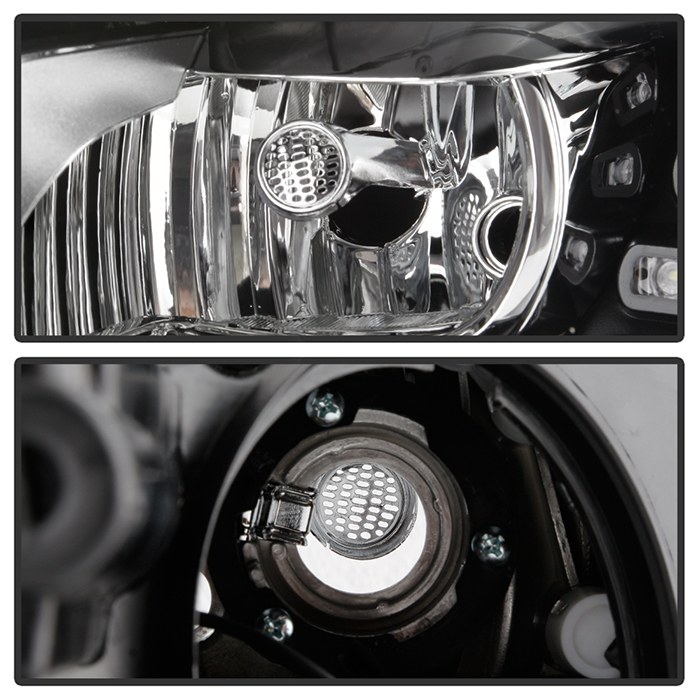 Spyder Auto Headlight Assembly, Projector Beam, With LED Daytime Running Light/ 1156A Turn Signal Light/ H7 High Beam/ H7 Low Beam – 9948527