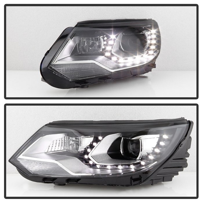 Spyder Auto Headlight Assembly, Projector Beam, With LED Daytime Running Light/ 1156A Turn Signal Light/ H7 High Beam/ H7 Low Beam – 9948527