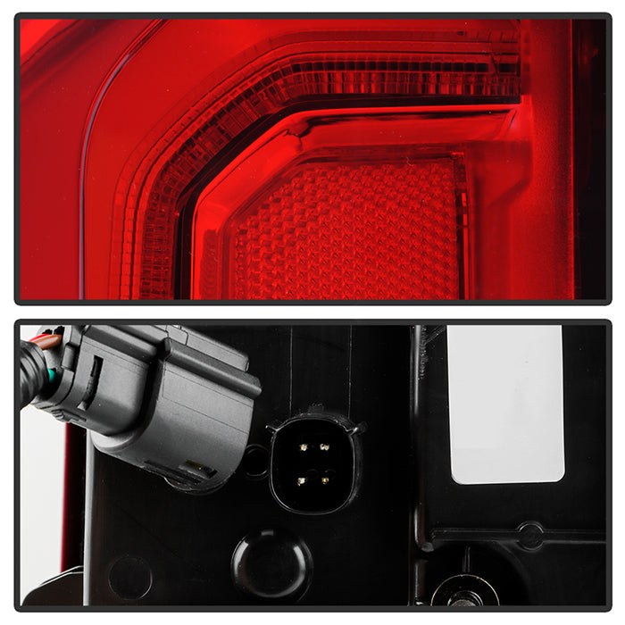 Spyder Auto Tail Light Assembly, Poe, LED, Red Lens, Black Housing, 921 Bulb, LED Running Light/ LED Brake and Turn Signal Light, Single – 9953545