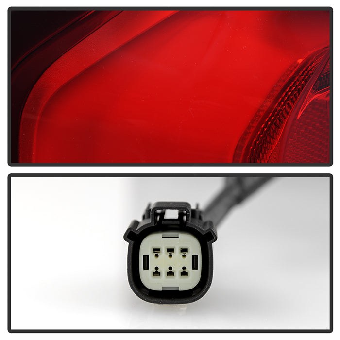 Spyder Auto Tail Light Assembly, Poe, LED, Red Lens, Black Housing, 921 Bulb, LED Running Light/ LED Brake and Turn Signal Light, Single – 9953552