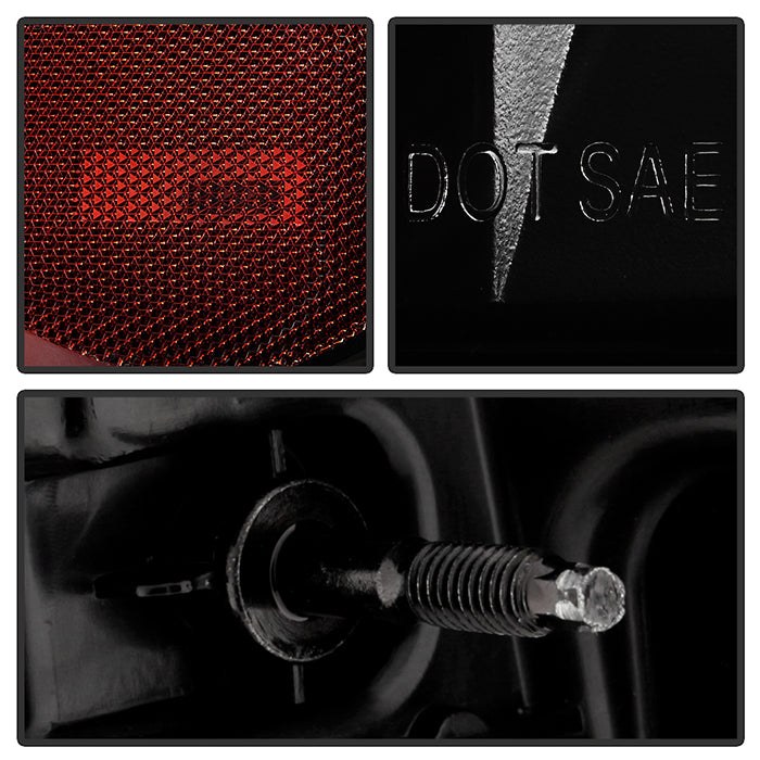 Spyder Auto Tail Light Assembly, Poe, LED, Clear Lens, Black Housing, Red Running Light/ Turn Signal Light/ Brake Light, DOT/ SAE Approved – 9953569