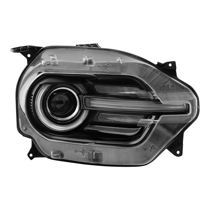 Spyder Auto Headlight Assembly, Poe, With LED Daytime Running Light and LED Turn Signal Light, High Beam LED/ Low Beam LED, Clear Lens – 9957529