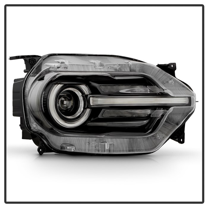 Spyder Auto Headlight Assembly, Poe, With LED Daytime Running Light and LED Turn Signal Light, High Beam LED/ Low Beam LED, Clear Lens – 9957529