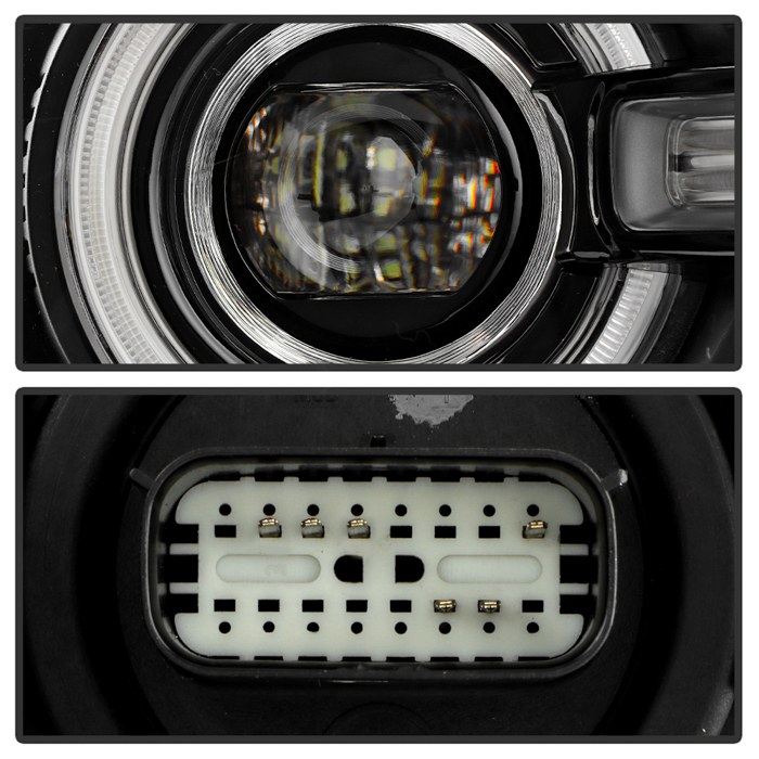 Spyder Auto Headlight Assembly, Poe, With LED Daytime Running Light and LED Turn Signal Light, High Beam LED/ Low Beam LED, Clear Lens – 9957529