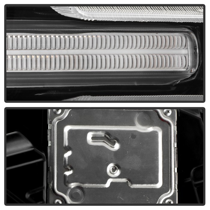 Spyder Auto Headlight Assembly, Poe, With LED Daytime Running Light and LED Turn Signal Light, High Beam LED/ Low Beam LED, Clear Lens – 9957529