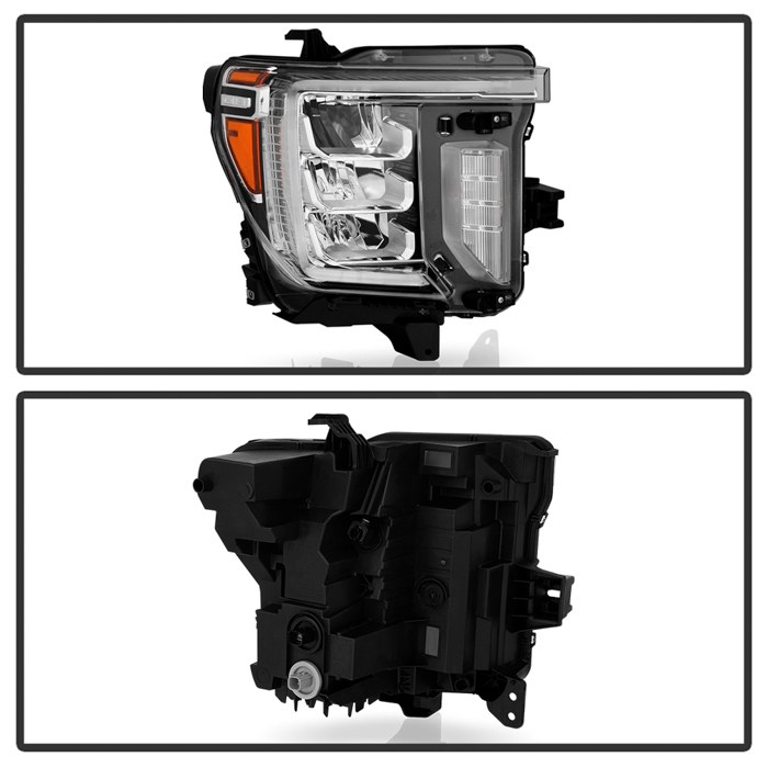Spyder Auto Headlight Assembly, Poe, Bulb Not Included, With LED Daytime Running Light/ LED Turn Signal Light/ LED Low Beam/ LED High Beam – 9960031
