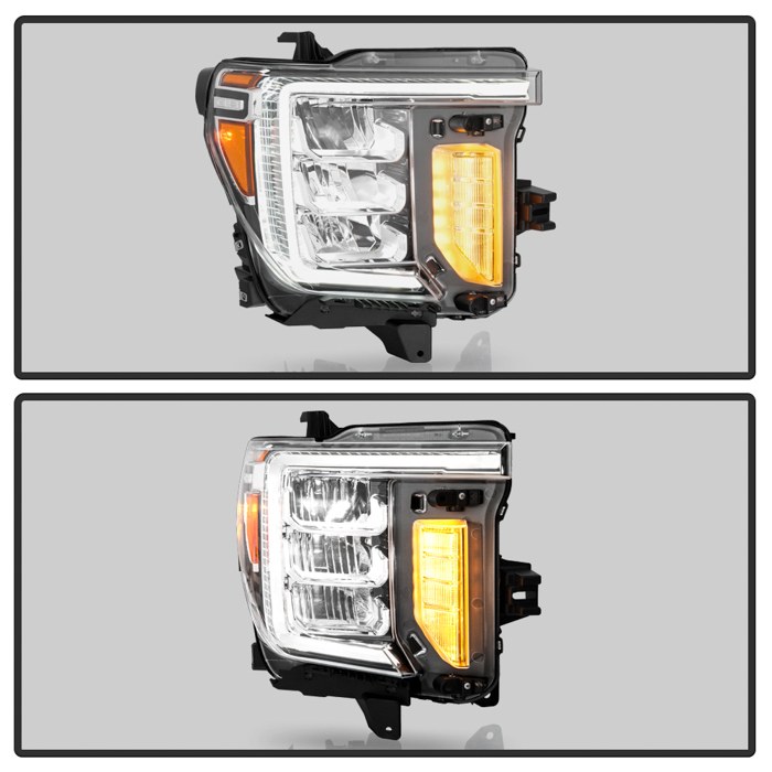 Spyder Auto Headlight Assembly, Poe, Bulb Not Included, With LED Daytime Running Light/ LED Turn Signal Light/ LED Low Beam/ LED High Beam – 9960031