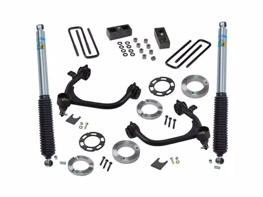 Superlift Lift Kit Suspension, Bilstein, 3 Inch Front Lift, 1-1/2 Inch Rear Lift, With Rear Bilstein Shock Absorbers IN Kit – 3900B