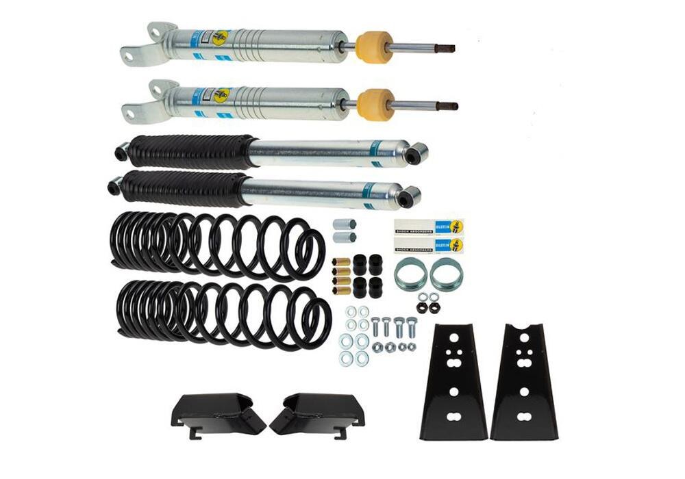 Superlift Lift Kit Suspension, 2 Inch Front Lift, 2 Inch Rear Lift, With Front and Rear Shock Absorbers IN Kit, Black Components – 4600