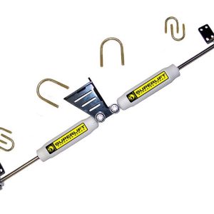 Superlift Steering Stabilizer, Superide, Dual, Steel, With Brackets/ Hardware, Set of 2 – 92095