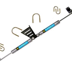 Superlift Steering Stabilizer, Superide SS, Dual, Stainless Steel, With Brackets/ Hardware, Set of 2 – 92105