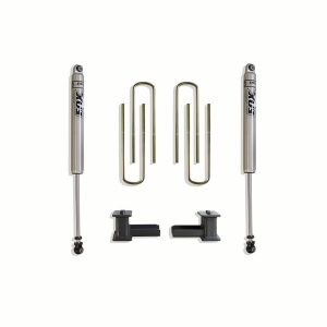 Superlift Lift Kit Suspension, 2-1/2 Inch Front Lift, 4 Inch Rear Lift, With Rear Fox Shock Absorbers IN Kit, Black Components – 9746