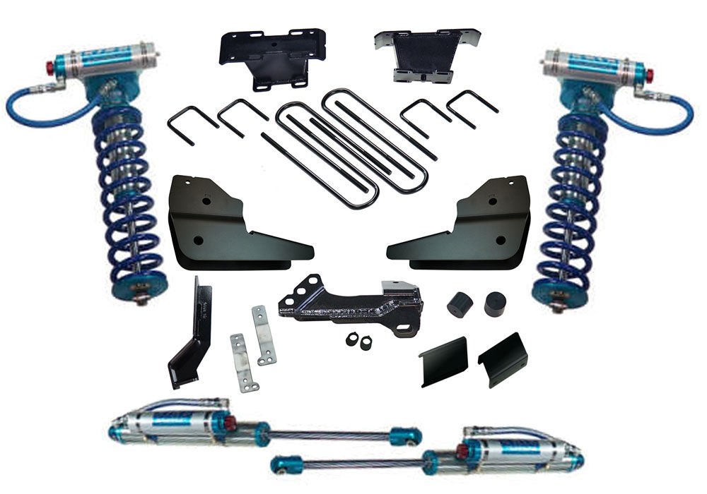 Superlift Lift Kit Suspension, King, 4 Inch Front Lift, 4 Inch Rear Lift – K1028KG