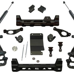 Superlift Lift Kit Suspension, 6 Inch Front Lift, 6 Inch Rear Lift, With Rear Shock Absorbers IN Kit, Black Components – K134