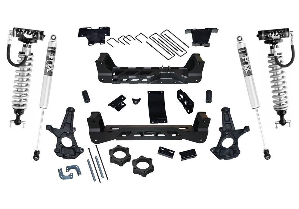 Superlift Lift Kit Suspension, Fox 2.0 Series, 6-1/2 Inch Front Lift, 6-1/2 Inch Rear Lift – K162FX