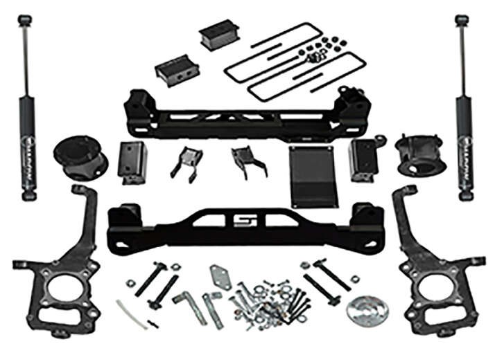 Superlift Lift Kit Suspension, 4-1/2 Inch Front Lift, 4-1/2 Inch Rear Lift, With Rear Superide Shock Absorbers IN Kit – K178