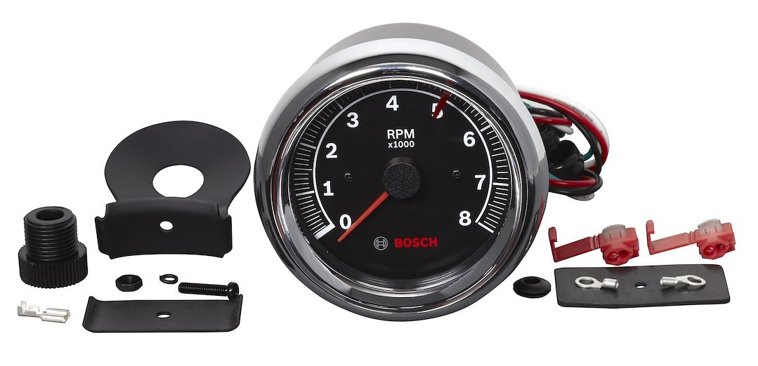 Sunelect/Spx Tachometer, Super Tach II ®, 3-3/8 Inch, 250 Degree Sweep Electrical, Analog Display, 0 to 8000 RPM – SP0F000018