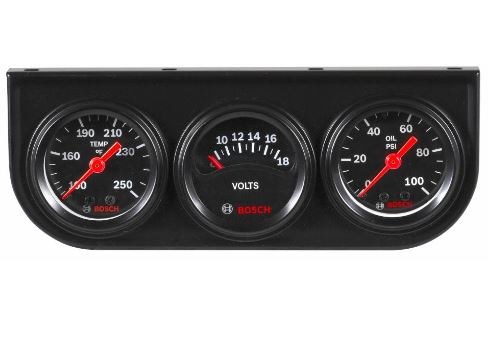 Sunelect/Spx Gauge Oil Pressure/ Voltmeter/ Water Temperature, Style Line ™ – SP0F000037
