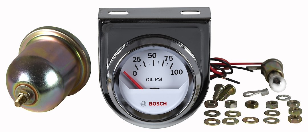 Sunelect/Spx Gauge Oil Pressure, Style Line ™, 2 Inch, 60 Degree Sweep Electrical, Analog Display, 0 to 100 Pounds Per Square Inch – SP0F000041