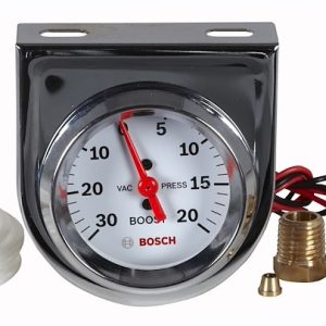 Sunelect/Spx Gauge Boost/ Vacuum, Style Line ™, 2 Inch, 270 Degree Sweep Mechanical, 0 to 30 Inch Mercury Vacuum/ 0 to 20 PSI Boost – SP0F000042