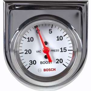Sunelect/Spx Gauge Boost/ Vacuum, Style Line ™, 2 Inch, 270 Degree Sweep Mechanical, 0 to 30 Inch Mercury Vacuum/ 0 to 20 PSI Boost – SP0F000042