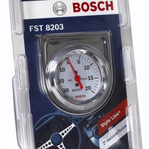 Sunelect/Spx Gauge Boost/ Vacuum, Style Line ™, 2 Inch, 270 Degree Sweep Mechanical, 0 to 30 Inch Mercury Vacuum/ 0 to 20 PSI Boost – SP0F000042