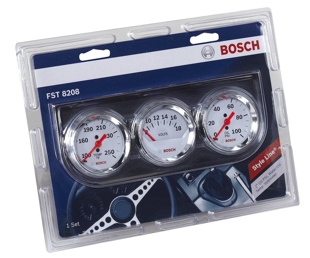 Sunelect/Spx Gauge Oil Pressure/ Voltmeter/ Water Temperature, Style Line ™ – SP0F000046