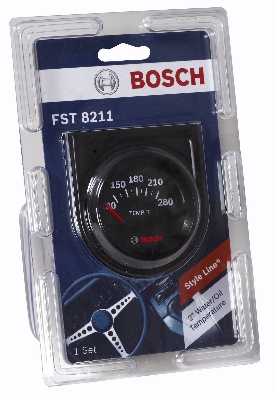 Sunelect/Spx Gauge Oil Temp/ Trans Temp/ Water Temp, Style Line ™, Use to Display Water/ Oil Temperature, 2 Inch – SP0F000049