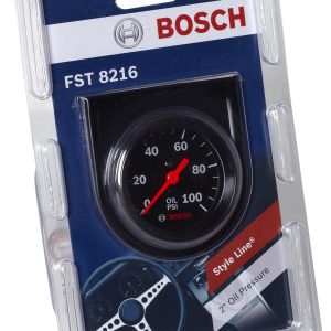 Sunelect/Spx Gauge Oil Pressure, Style Line ™, 2 Inch, 270 Degree Sweep Mechanical, Analog Display, 0 to 100 PSI Range – SP0F000052