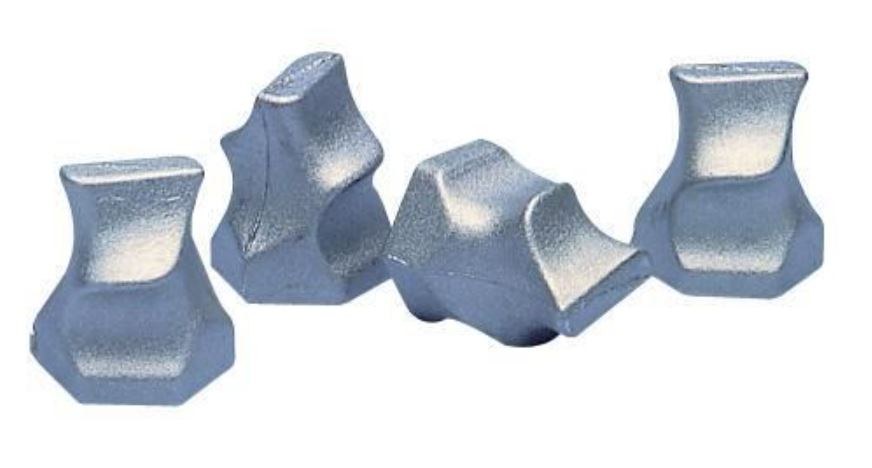 Superior Coil Spring Spacer, Rideeffex ™, Wedge Style, Aluminum, Set of 4 (front) – 18-8001