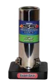 Superior Exhaust Tail Pipe Tip, Super Gear, 2.5 Inch Inlet, 2.625 Inch Outlet, Stainless Steel, Round, Straight Cut, Straight Edge – 28-9020