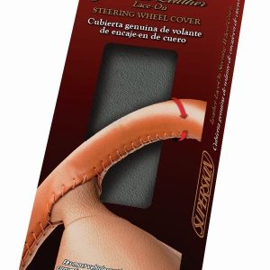 Superior Steering Wheel Cover, Extrawide Sportgrip ®, Fits 14-1/2 to 15-1/2 Inch Diameter Steering Wheels, Sew-On Mount, Black – 58-0600B